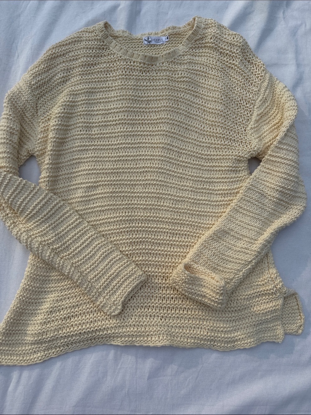 Carve Designs Cream Knitted Pull Over